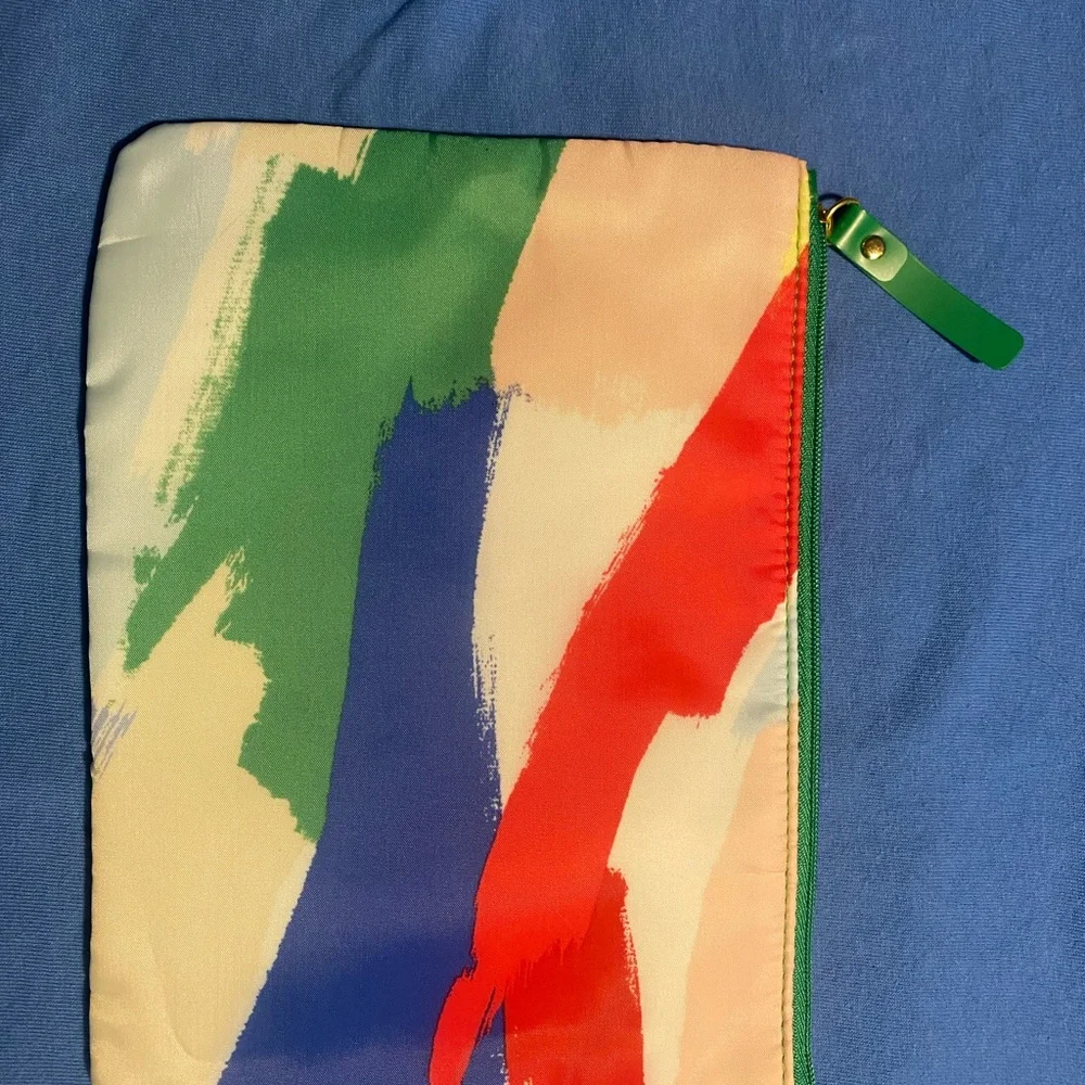 Kate Spade Colorful Abstract Cosmetic Pouch Preloved